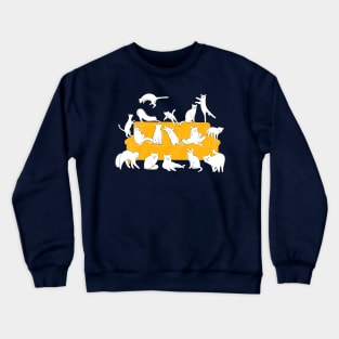 Cute Cats on the Couch Crewneck Sweatshirt